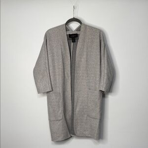 Ann Taylor Light Gray Cape Cardigan Jacket XS
